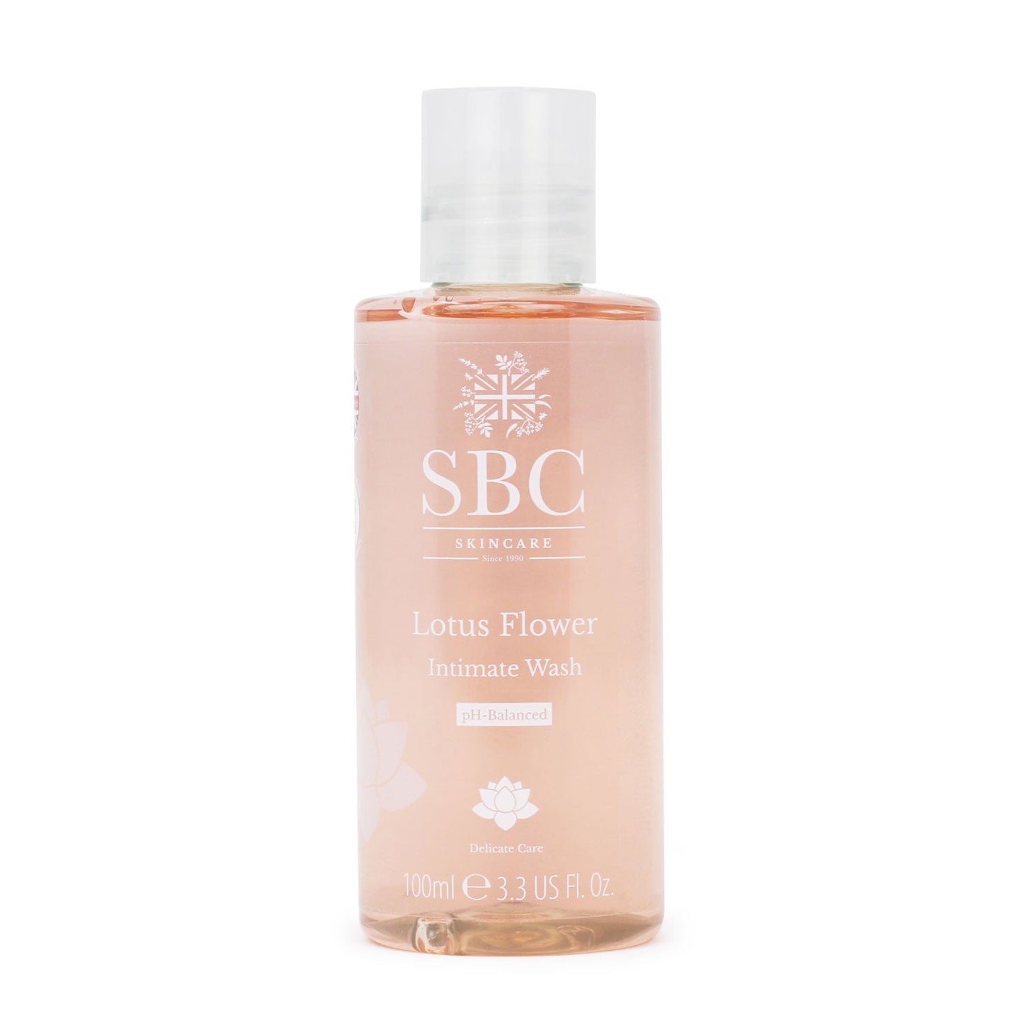 Lotus Flower Intimate Wash 100ml on a white background 