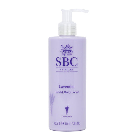 Lavender Hand & Body Lotion 300ml on a white background 